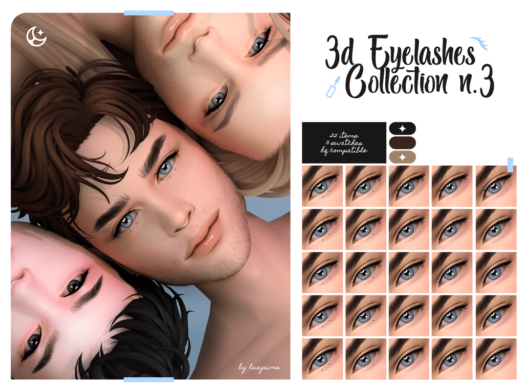 Скриншот мода Ресницы 3D Eyelashes n3